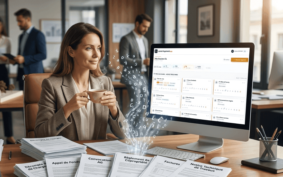 Collaborateurs interrogeant l'IA sur les dossiers logement